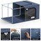 Sorbus 6 Pack Storage Bins with Metal Frame with Large Clear Window & Carry Handles - Stackable & Foldable Clothes Organizer Bags